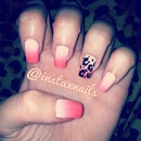 Gradient cheetah nails 