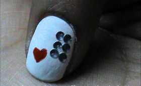 Pure Love- easy nail designs for short nails- Valentines day nail design and nail art tutorial