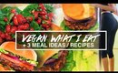 Black Bean Burger + Lettuce Wraps Recipe | WHAT I EAT IN A DAY (VEGAN)