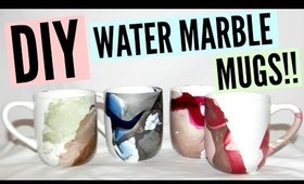 DIY Water Marble Mugs!!