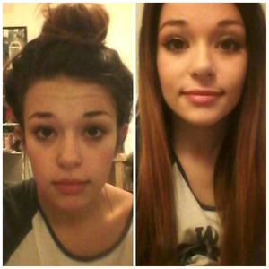 15 minutes of hair and makeup can do so much :) 