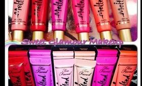 TOO FACED LIQUIFIED MELTED LIPSTICK REVIEW AND SWATCHES!