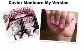 Ciate Caviar Manicure Inspired Nail Tutorial using Craftstore Beads