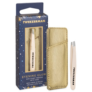 Tweezerman Evening Glow Mini Slant Tweezer with Case