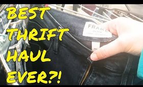 I FOUND FRAME JEANS?! | THRIFT WITH ME & THRIFT HAUL 2020 To RESELL ON POSHMARK AND EBAY! Pt 1