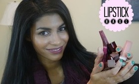 LIPSTICK HAUL + First Impressions ♥ NEW Maybelline Nudes, Wet n Wild Megalast, more!