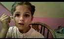 MakeupGeekTV Contest Pink, Lavendar, Aqua Makeup Tutorial for Kids by Emma Cute 7 year old