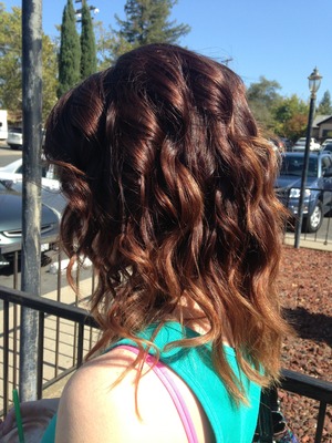 Wonderful waves! You don't need a wand curler just use your normal curling iron and wrap your hair around it.