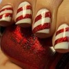 Candy cane nails ^_^ :3