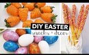 DIY Easter Snacks & Glitter Easter Decor - Pinterest Inspired DIY's | Rachelleea