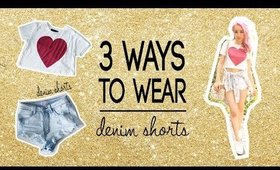 3 Ways to wear your High Waisted Denim Shorts | Wengie | Spring/Summer Look Book |