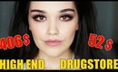 Half HighEnd vs Half Drugstore Face