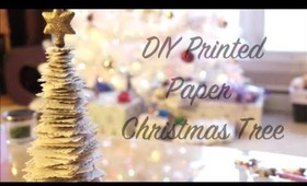 DIY Printed Paper Christmas Tree
