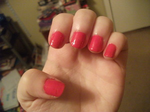 My friend bought me the Revlon scented polish for my birthday, so I decided to try it. They still smell yummy! 