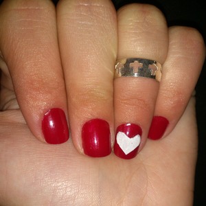 My nails for Valentines