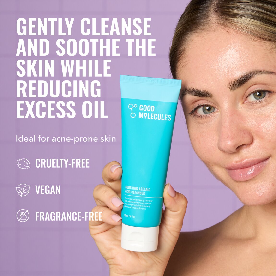 Good Molecules Soothing Azelaic Acid Cleanser 120ml | Good Molecules