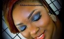 Midnight sparkle blue makeup tutorial