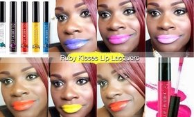 Ruby Kisses Lip Lacquers (Lip Swatches) + DIY Lip Colors