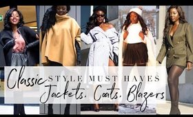 CLASSIC STYLE BASICS - BLAZERS, JACKETS, COATS TRY ON | Style Series | @Rachael Nalumu