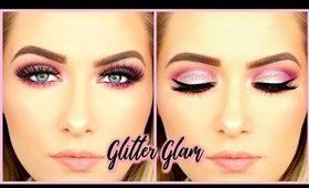 PINK GLITTER GLAM MAKEUP TUTORIAL 💕 | shivonmakeupbiz