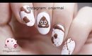 Poop emoji nail art tutorial