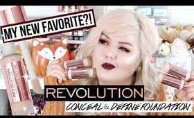 NEW Revolution Makeup Conceal & Define Foundation | Wear Test + First Impression