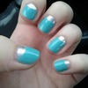 Blue And Silver Half Moon