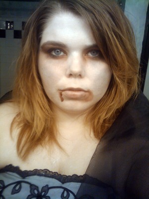 My first attempt at zombie makeup