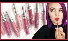 Lip Swatching 10 Colourpop Lipsticks! + Review