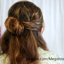 Romantic Twisted Half Up Hairstyle