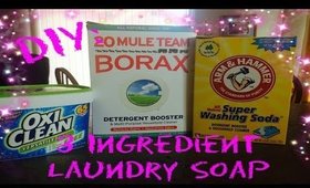 DIY: 3 Ingredient Laundry Soap