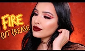 FIRE CUT CREASE MAKEUP TUTORIAL | Amanda Ensing