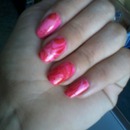 water marble pink