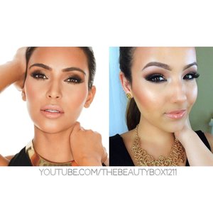 Kim Kardashian Inspired makeup on my YouTube! YouTube.com/TheBeautyBox1211 
