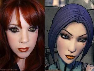 This is a makeup look from the video game Borderlands 2!
Hope you like it :-) 
Feel free to visit me also at facebook.com/vanityandvodka
Have a great day!