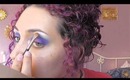 Colourful Eyeshadow Tutorial (Purple Blue and Green with Sugarpill)