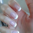 Simple french manicure :)