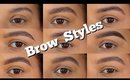 BROW STYLES - USING DIFFERENT TECHNIQUES AND PRODUCTS | ChristineMUA
