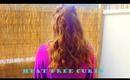 Hair How to get Heat Free curls at Home
