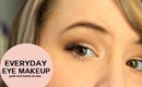 Everyday Eye Makeup: Gold + Matte Brown | Sabrina Dellinger