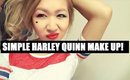 Simple Harley Quinn Make-Up! | SUICIDE SQUAD