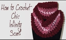 How To Crochet For Beginners #12: Chic Infinity Scarf