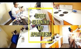 SPEED CLEANING MY APARTMENT!