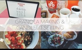 Granola Making & Candlelit Setting | #JessicaVlogsJuly