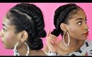 Flat Twisted Buns►Natural Hair Protective Styles