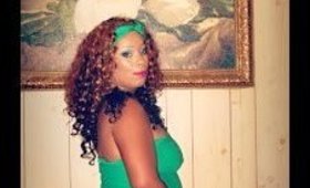 Makeup  tutorial and Ootd Inspired the color Green and The summer heat
