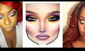 MAC FACE CHART INSPIRED MAKEUP TUTORIAL | COLLAB W/ LALAHUNNIE