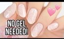 Realistic Rose Quartz Nails Using REGULAR NAIL POLISH!