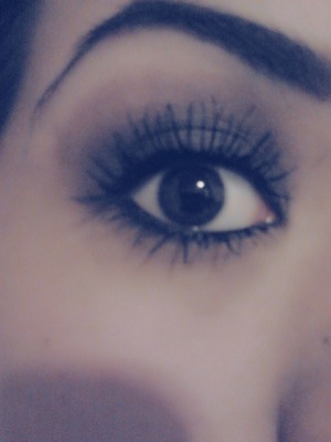 My lashes with using lashblast volume by covergirl. I didnt curl them either! 