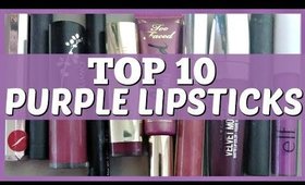 TOP 10 Purple Lipsticks | Best Cruelty Free Purple Lipsticks